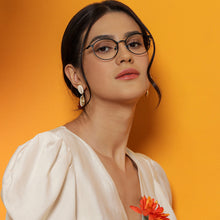 Load image into Gallery viewer, Black Round Full Rim Unisex Eyeglasses by Vincent Chase Computer Glasses-144477