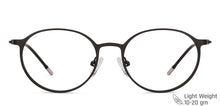 Load image into Gallery viewer, Black Round Full Rim Unisex Eyeglasses by Vincent Chase Computer Glasses-144477