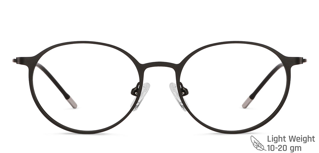 Black Round Full Rim Unisex Eyeglasses by Vincent Chase Computer Glasses-144477
