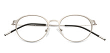 Load image into Gallery viewer, Silver Round Full Rim Extra Narrow Unisex Eyeglasses by Vincent Chase VC-137993