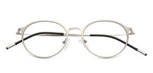 Silver Round Full Rim Extra Narrow Unisex Eyeglasses by Vincent Chase VC-137993