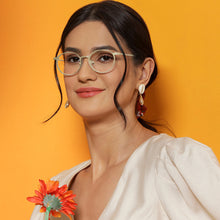 Load image into Gallery viewer, Gold Round Full Rim Unisex Eyeglasses by Vincent Chase Online-203261