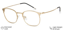Load image into Gallery viewer, Gold Round Full Rim Unisex Eyeglasses by Vincent Chase Online-137996