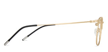 Load image into Gallery viewer, Gold Round Full Rim Unisex Eyeglasses by Vincent Chase Online-137996