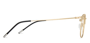 Gold Round Full Rim Unisex Eyeglasses by Vincent Chase Online-137996