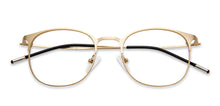 Load image into Gallery viewer, Gold Round Full Rim Unisex Eyeglasses by Vincent Chase Online-137996