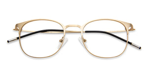 Gold Round Full Rim Unisex Eyeglasses by Vincent Chase Online-137996