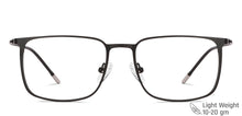 Load image into Gallery viewer, Black Square Full Rim Unisex Eyeglasses by Vincent Chase Computer Glasses-144481