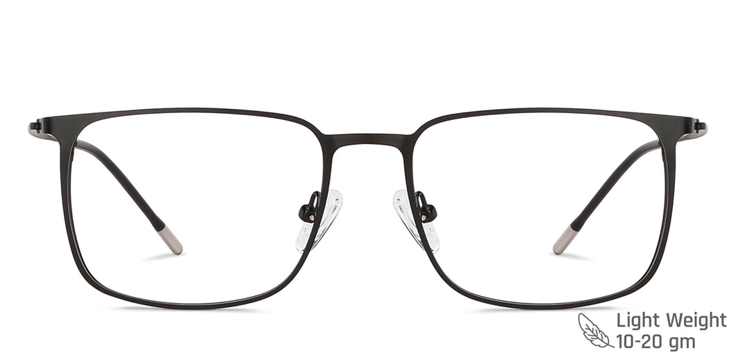 Black Square Full Rim Unisex Eyeglasses by Vincent Chase Computer Glasses-144481