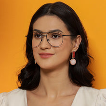 Load image into Gallery viewer, Black Aviator Full Rim Unisex Eyeglasses by Vincent Chase-203751