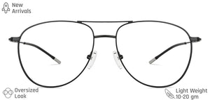 Black Aviator Full Rim Unisex Eyeglasses by Vincent Chase-203751