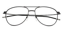 Load image into Gallery viewer, Black Aviator Full Rim Unisex Eyeglasses by Vincent Chase-203751