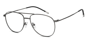 Gunmetal Aviator Full Rim Unisex Eyeglasses by Vincent Chase-201807