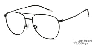 Black Aviator Full Rim Unisex Eyeglasses by Vincent Chase-147957