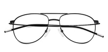 Load image into Gallery viewer, Black Aviator Full Rim Unisex Eyeglasses by Vincent Chase Computer Glasses-149941