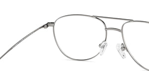 Grey Aviator Full Rim Unisex Eyeglasses by Vincent Chase Computer Glasses-149942