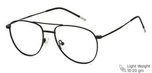 Load image into Gallery viewer, Black Aviator Full Rim Unisex Eyeglasses by Vincent Chase-138003