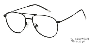 Black Aviator Full Rim Unisex Eyeglasses by Vincent Chase VC-202375