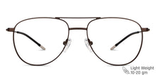Load image into Gallery viewer, Brown Aviator Full Rim Unisex Eyeglasses by Vincent Chase-201835