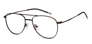 Brown Aviator Full Rim Unisex Eyeglasses by Vincent Chase-201835