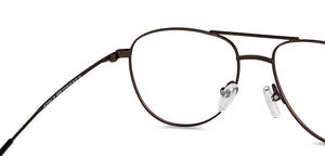 Brown Aviator Full Rim Unisex Eyeglasses by Vincent Chase-201835