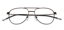 Load image into Gallery viewer, Brown Aviator Full Rim Unisex Eyeglasses by Vincent Chase-201835