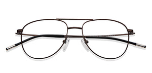 Brown Aviator Full Rim Unisex Eyeglasses by Vincent Chase-201835