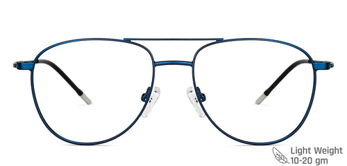 Blue Aviator Full Rim Unisex Eyeglasses by Vincent Chase-145702