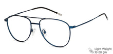 Load image into Gallery viewer, Blue Aviator Full Rim Unisex Eyeglasses by Vincent Chase-145702