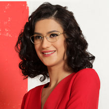 Load image into Gallery viewer, Gold Cat Eye Full Rim Extra Narrow Women Eyeglasses by Vincent Chase-138007
