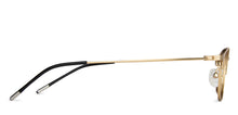 Load image into Gallery viewer, Gold Cat Eye Full Rim Extra Narrow Women Eyeglasses by Vincent Chase-138007