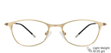 Load image into Gallery viewer, Gold Cat Eye Full Rim Extra Narrow Women Eyeglasses by Vincent Chase-138007