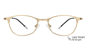 Gold Cat Eye Full Rim Extra Narrow Women Eyeglasses by Vincent Chase-138007