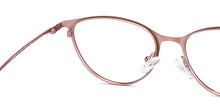 Load image into Gallery viewer, Rose Gold Cat Eye Full Rim Women Eyeglasses by Vincent Chase Computer Glasses-147529