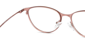 Rose Gold Cat Eye Full Rim Women Eyeglasses by Vincent Chase Computer Glasses-147529