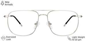 Gunmetal Square Full Rim Unisex Eyeglasses by Vincent Chase Computer Glasses-144703
