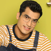 Load image into Gallery viewer, Gunmetal Square Full Rim Unisex Eyeglasses by Vincent Chase Computer Glasses-144703