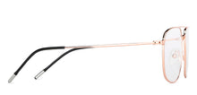 Load image into Gallery viewer, Gold Square Full Rim Unisex Eyeglasses by Vincent Chase Computer Glasses-143656