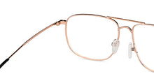 Load image into Gallery viewer, Gold Square Full Rim Unisex Eyeglasses by Vincent Chase Computer Glasses-143656