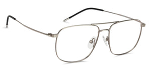 Gunmetal Square Full Rim Extra Narrow Unisex Eyeglasses by Vincent Chase-138015