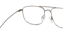 Load image into Gallery viewer, Gunmetal Square Full Rim Extra Narrow Unisex Eyeglasses by Vincent Chase-138015