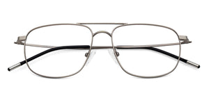 Gunmetal Square Full Rim Extra Narrow Unisex Eyeglasses by Vincent Chase-138015