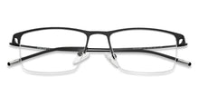 Load image into Gallery viewer, Black Rectangle Half Rim Unisex Eyeglasses by Vincent Chase-138022