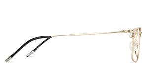 Gold Square Full Rim Medium Unisex Eyeglasses by Vincent Chase-138023