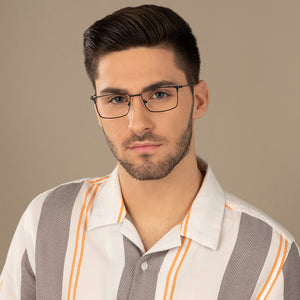 Black Square Full Rim Unisex Eyeglasses by Vincent Chase Computer Glasses-144491