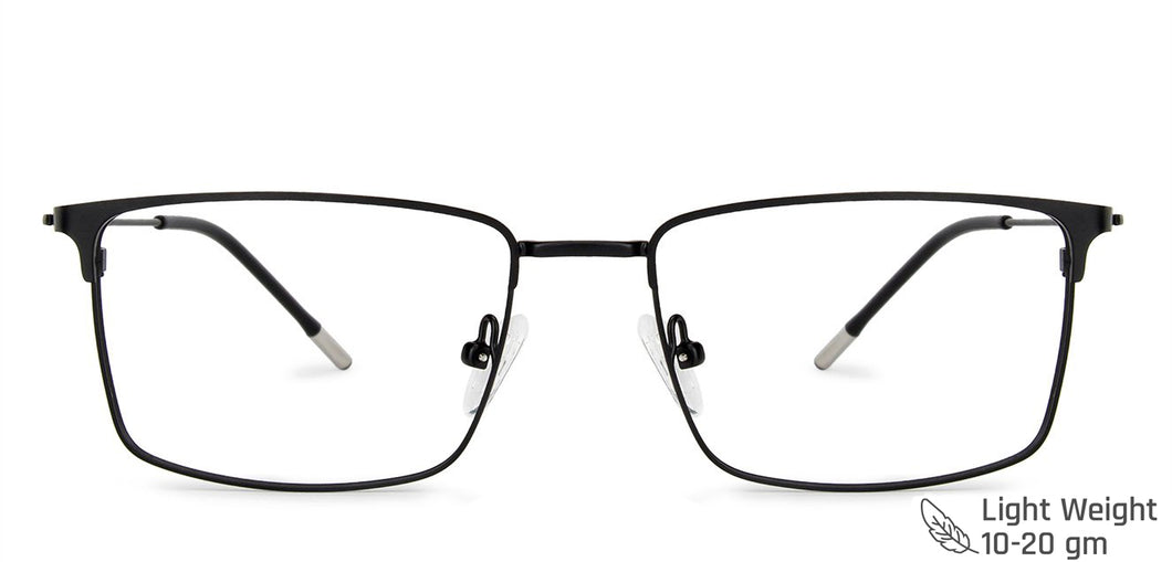 Black Square Full Rim Unisex Eyeglasses by Vincent Chase Computer Glasses-144491