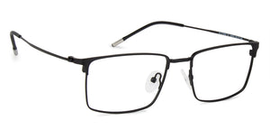 Black Square Full Rim Medium Unisex Eyeglasses by Vincent Chase-138025