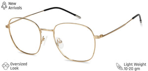 Gold Square Full Rim Unisex Eyeglasses by Vincent Chase Online-138027
