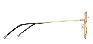 Gold Square Full Rim Unisex Eyeglasses by Vincent Chase Online-138027