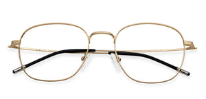 Gold Square Full Rim Unisex Eyeglasses by Vincent Chase Online-138027